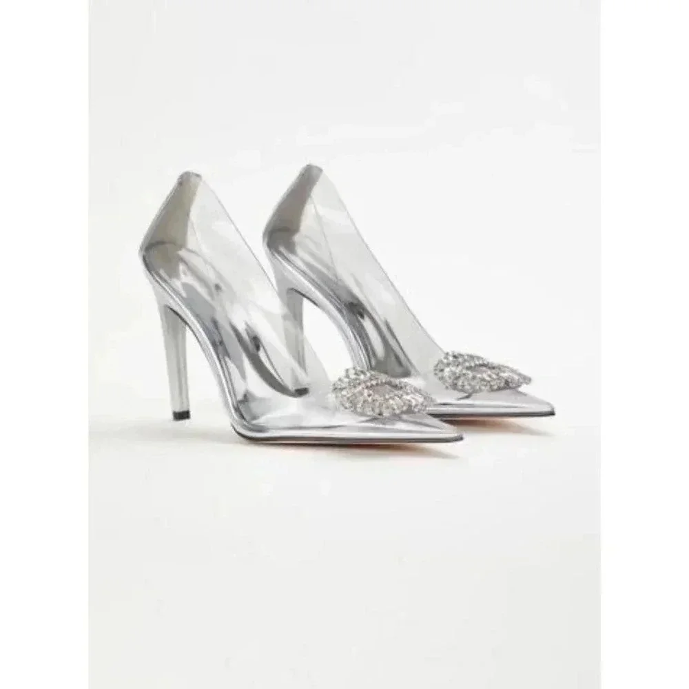 NIB NEW Good American Cinder-F*cking-Rella Pumps SZ 9